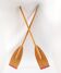 Pair of old wooden oars