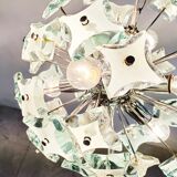 Mid century glass sputnik chandelier, 1970s