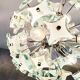 Mid century glass sputnik chandelier, 1970s