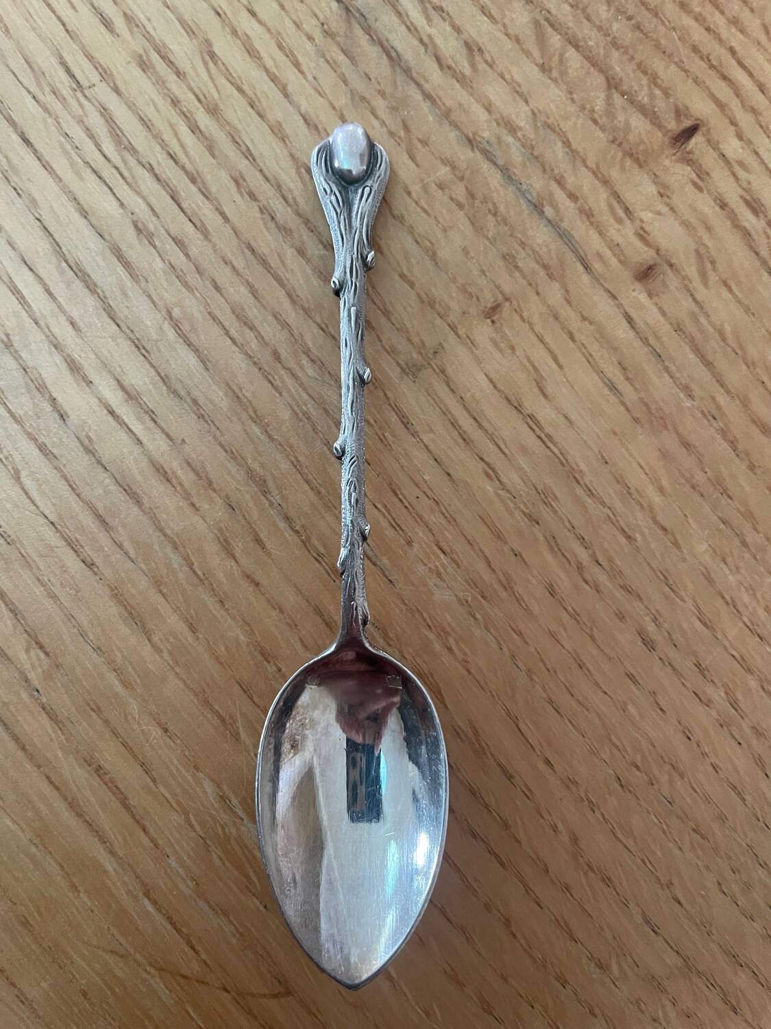 12 silver-plated mocha spoons