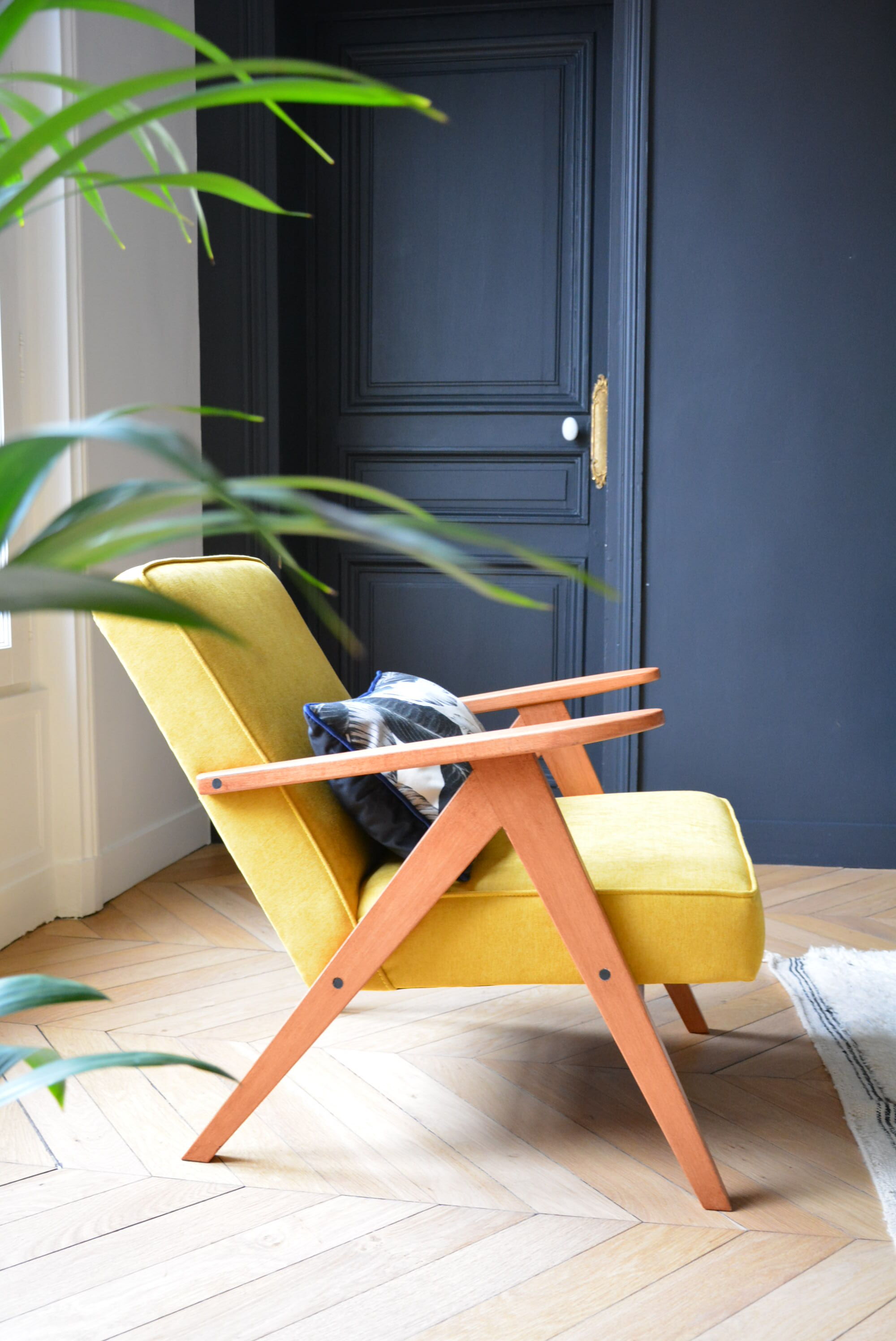 Fauteuil kompas vert océan