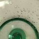 Mint green bubbled glass photophore – Biot glassware