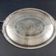 Very large silver metal serving tray christofle malmaison model