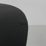 Steel bistro table on cast iron base