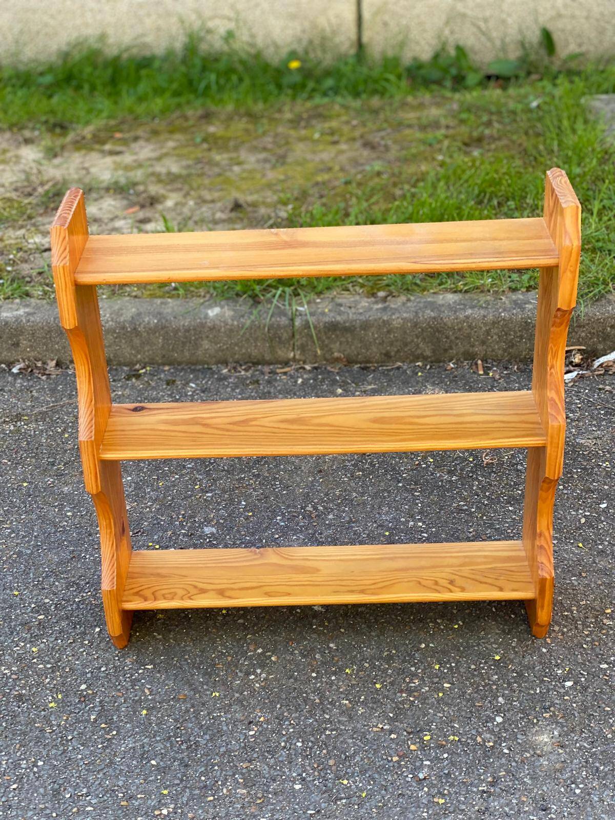 Solid pine wall shelf