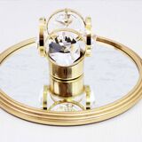 Round brass mirror top