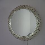 Austrian Illuminated Flower Mirror, 1960s