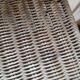 Rattan shelf and metal foot 50s