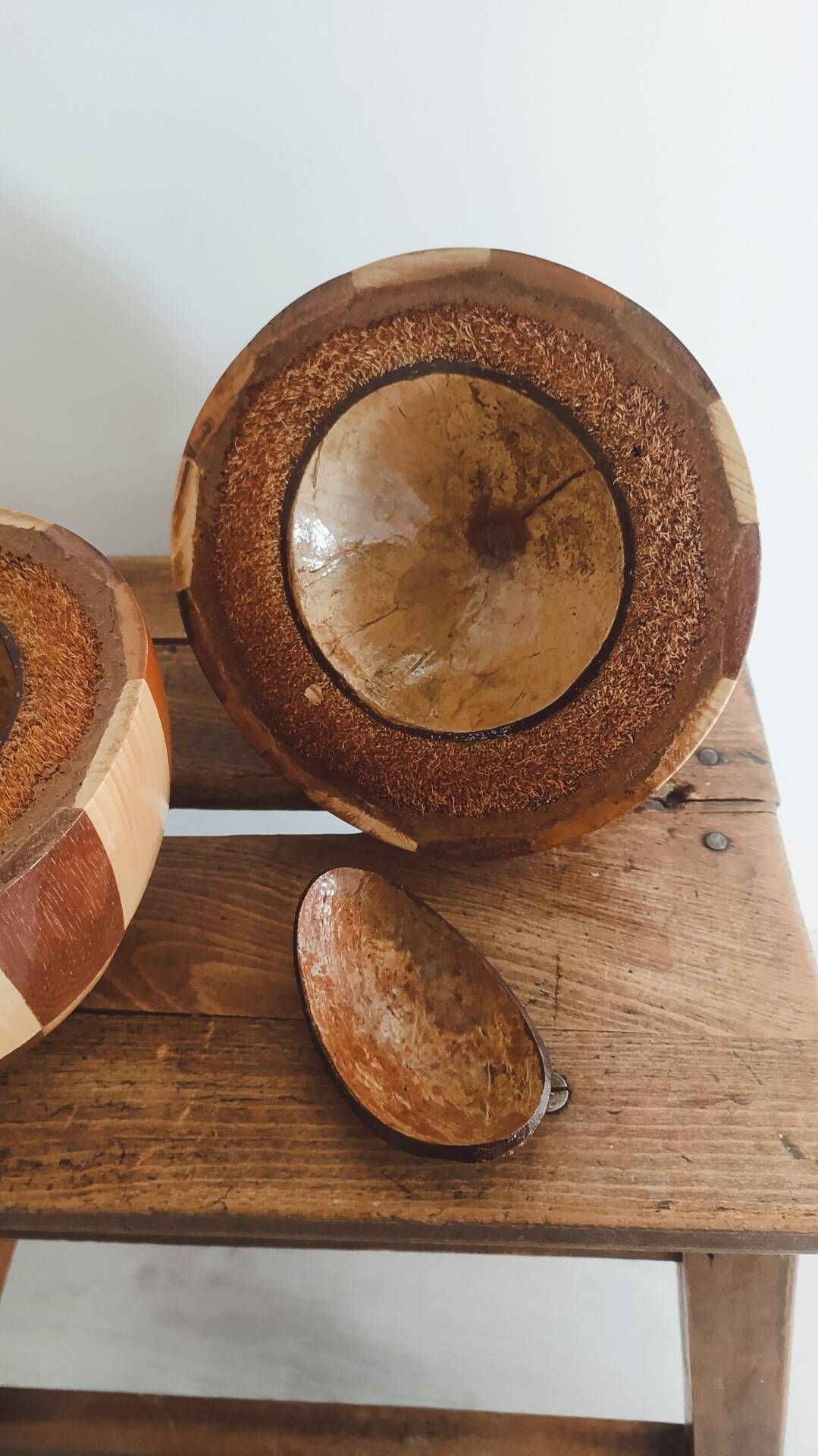 Seau à glaçons noix de coco • Mid-Century
