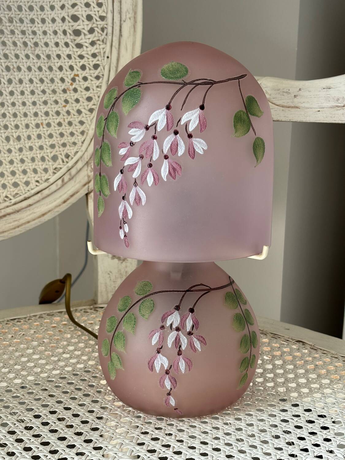 Vintage glass lamp