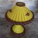 Yellow scoubidou lamp