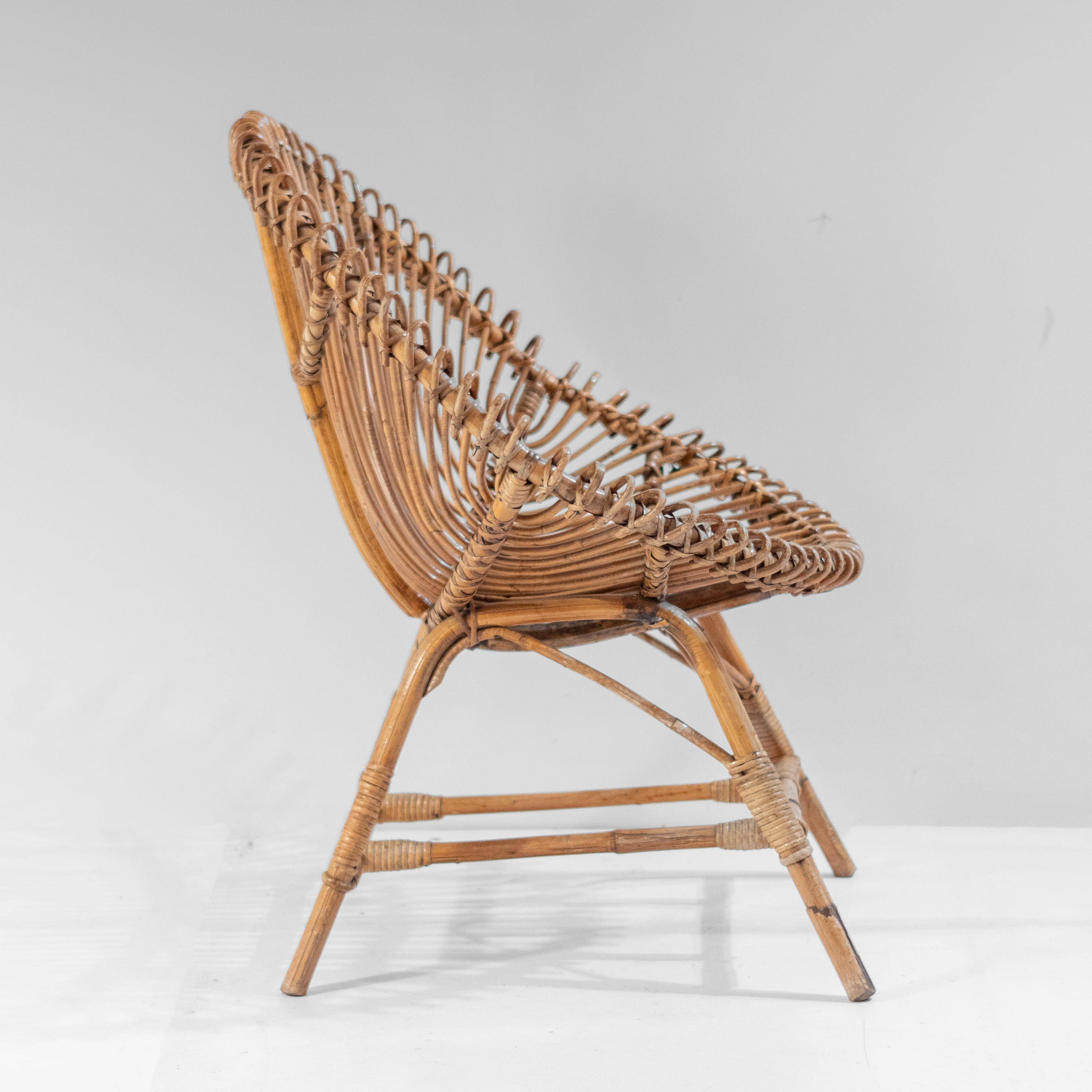1960 Midcentury Modern Italian Bamboo Lounge Set