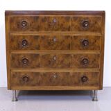 Art Deco Burr Walnut Chest of Drawers