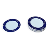 German series of postmodern flying object plates by David Palterer and Sieger Design for Arzberg, 1990s, set of 8.