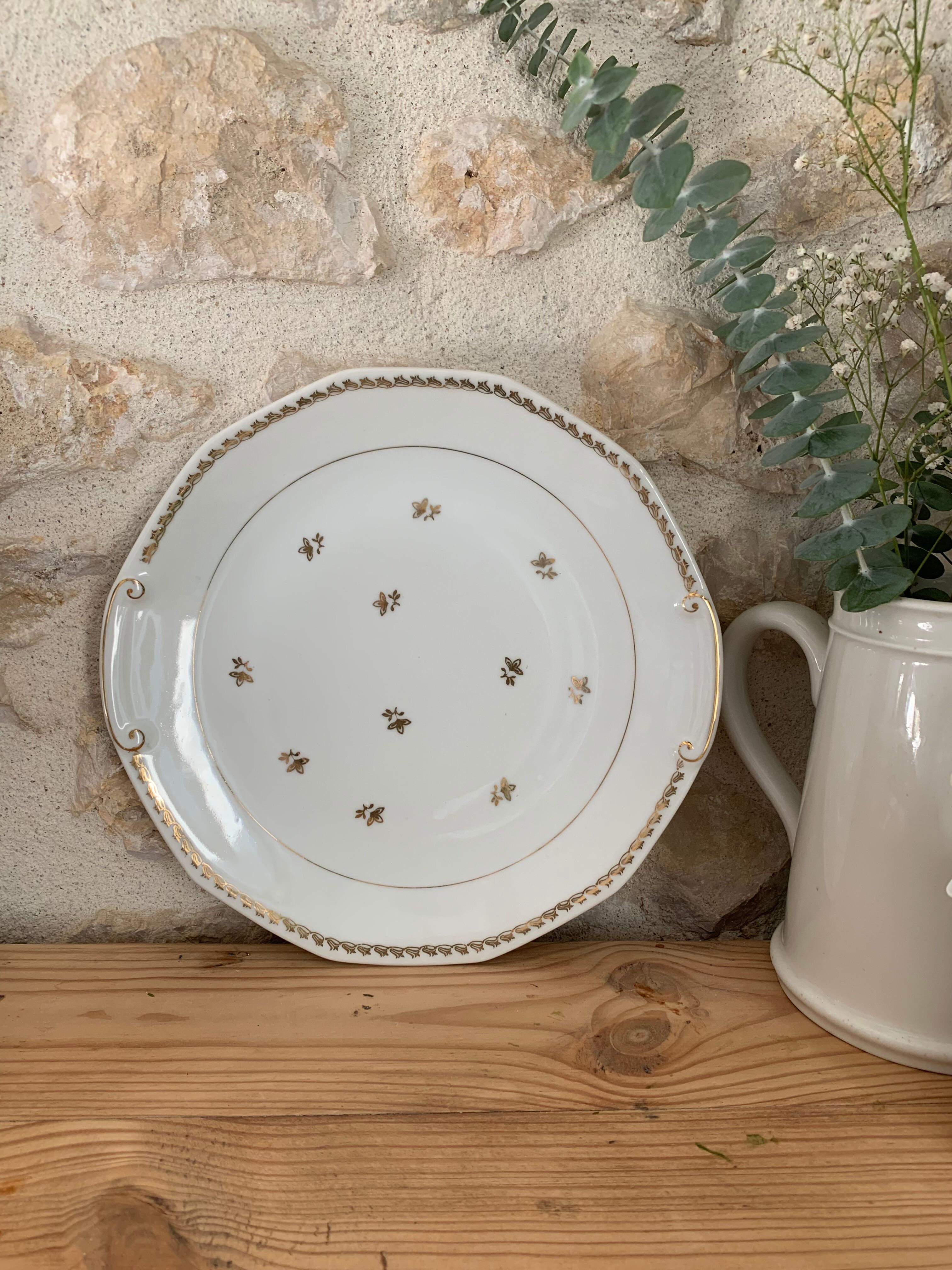 Limoges porcelain cake dish
