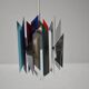 Tivoli Pendant Lamp by Simon Henningsen for Lyfa. Denmark 1962 (blk)