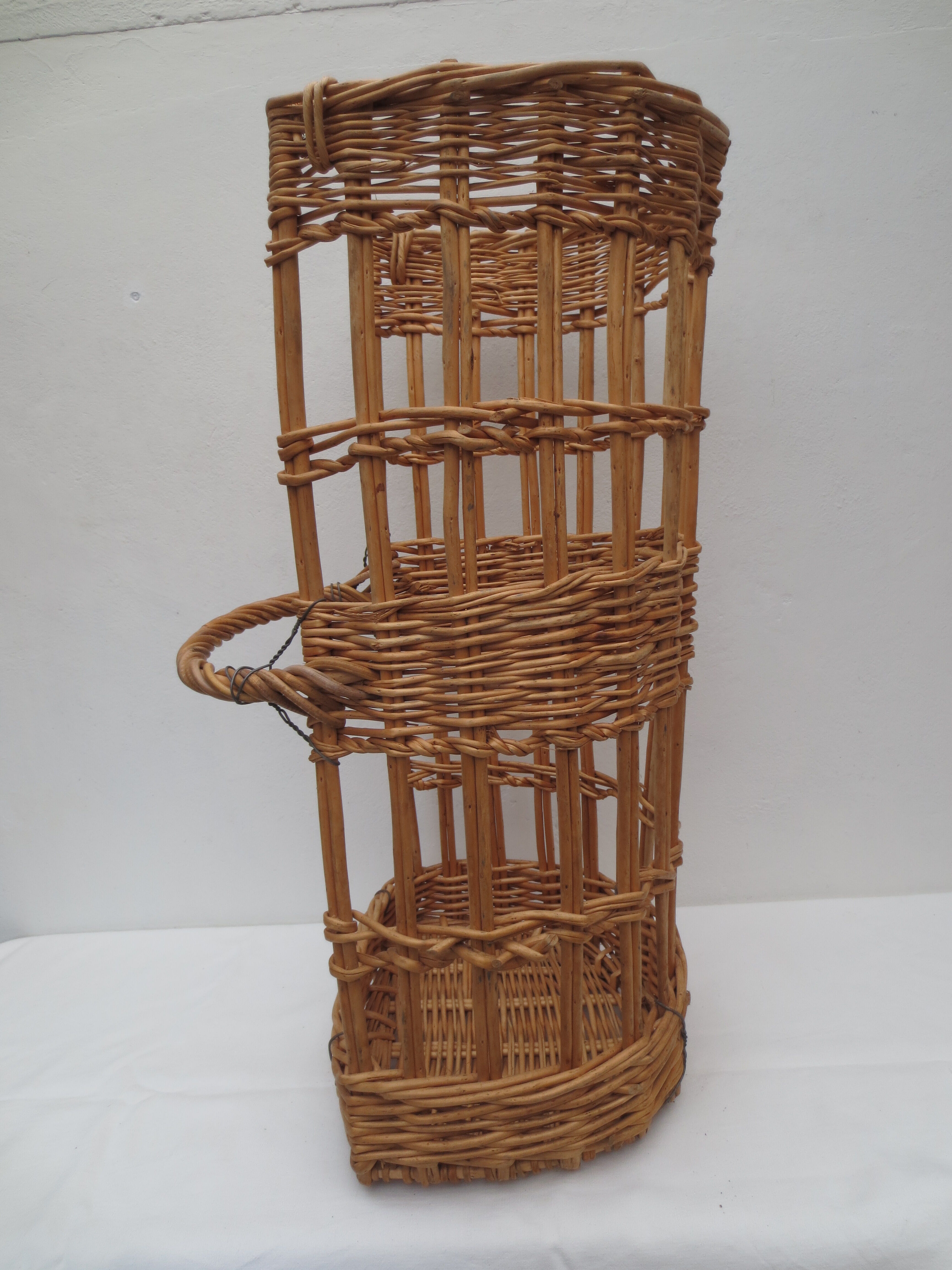 Old wicker bakery bread basket