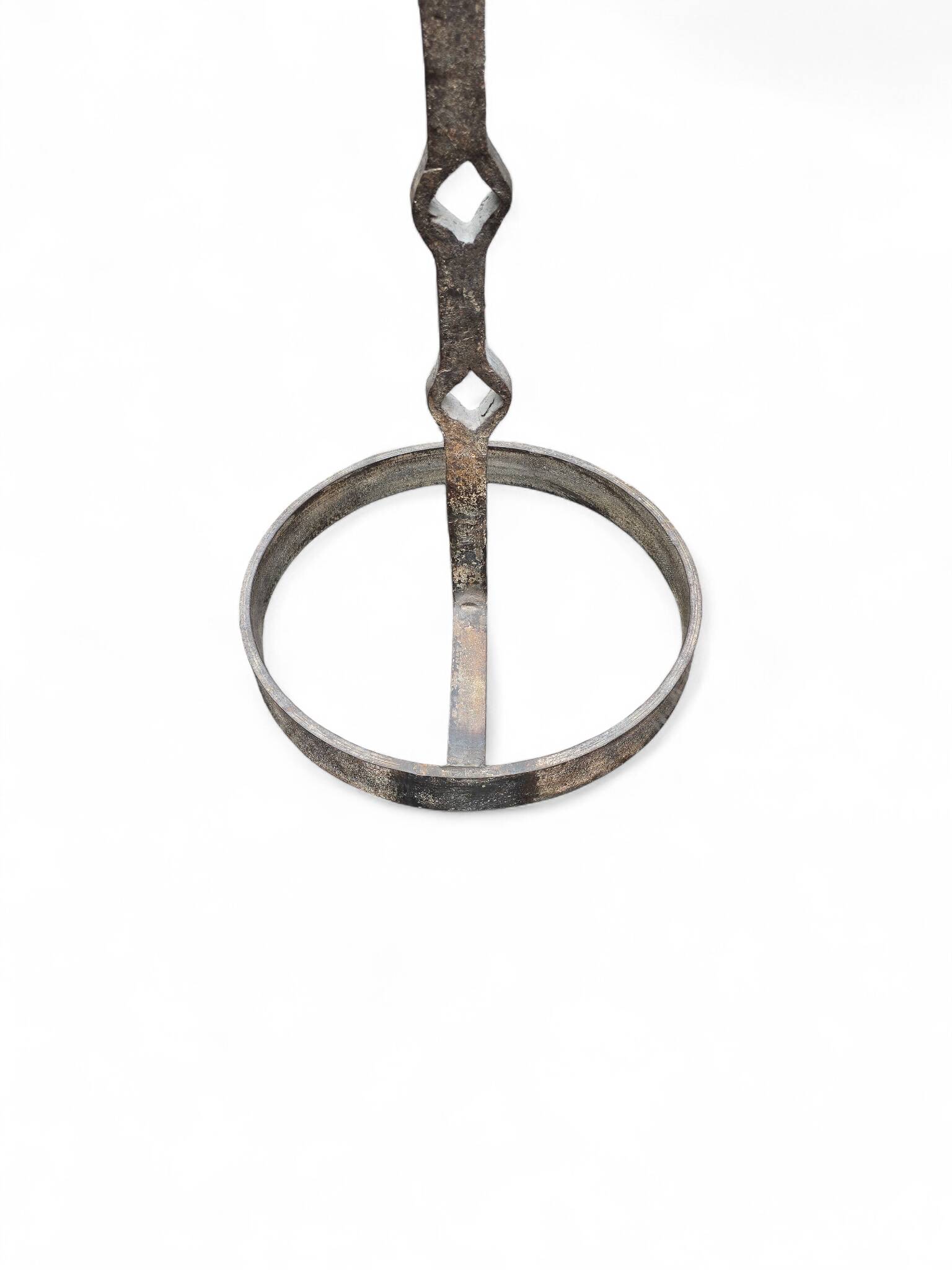 Brutalist chain floor lamp from the 70s