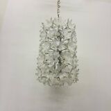 Spectacular Murano glass flower chandelier by Venini for VeArt, Italy 1970s