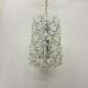 Spectacular Murano glass flower chandelier by Venini for VeArt, Italy 1970s