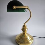Lampe de banquier du milieu du 20e siècle