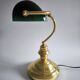 Lampe de banquier du milieu du 20e siècle
