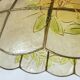 Capiz shell pendant light with flowers