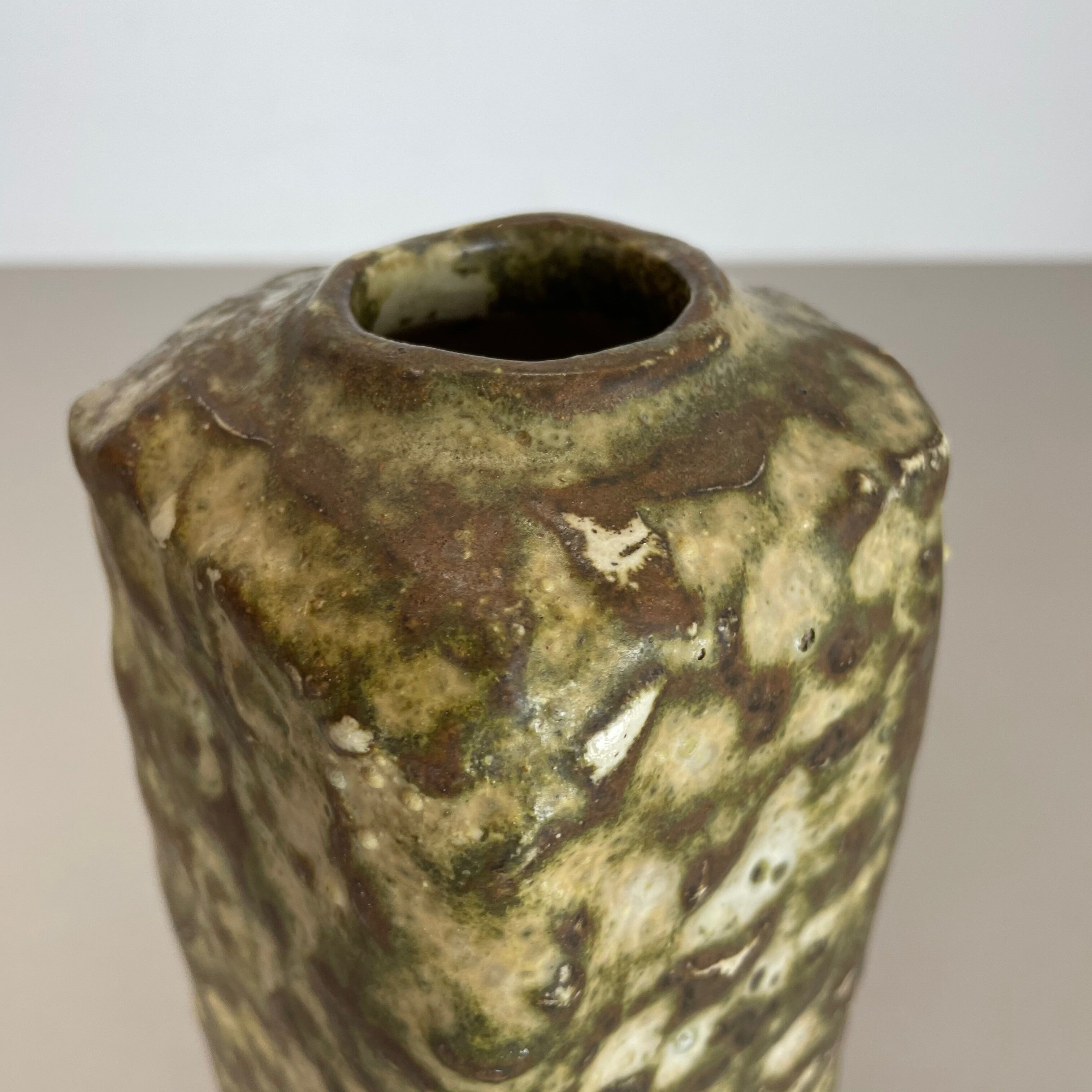 Original 1960 Ceramic Studio Pottery Vase by Piet Knepper for Mobach Netherlands
