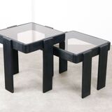 Vintage Nesting Tables by Gianfranco Frattini, Set of 2