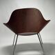 Large Largo Chair in Curved Walnut from Emmemobili, Italy, 1970s