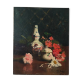 Still life oil on canvas XX ieme