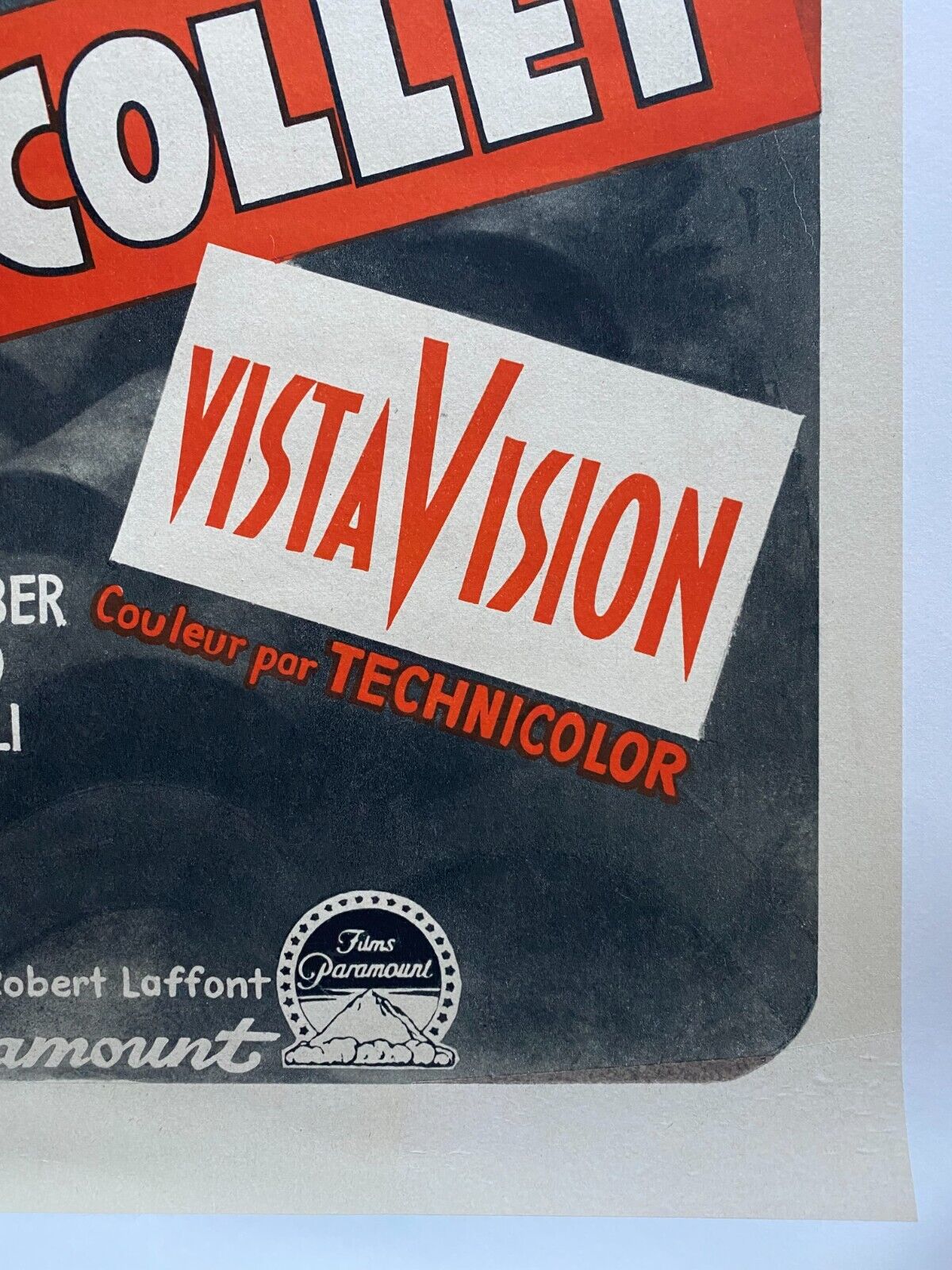 Original movie poster "La Main au Collet" Alfred Hitchcock, Grace Kelly 60x80cm 1955