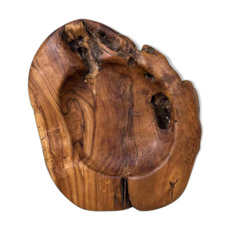 Teak wood bowl