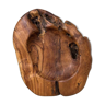 Teak wood bowl