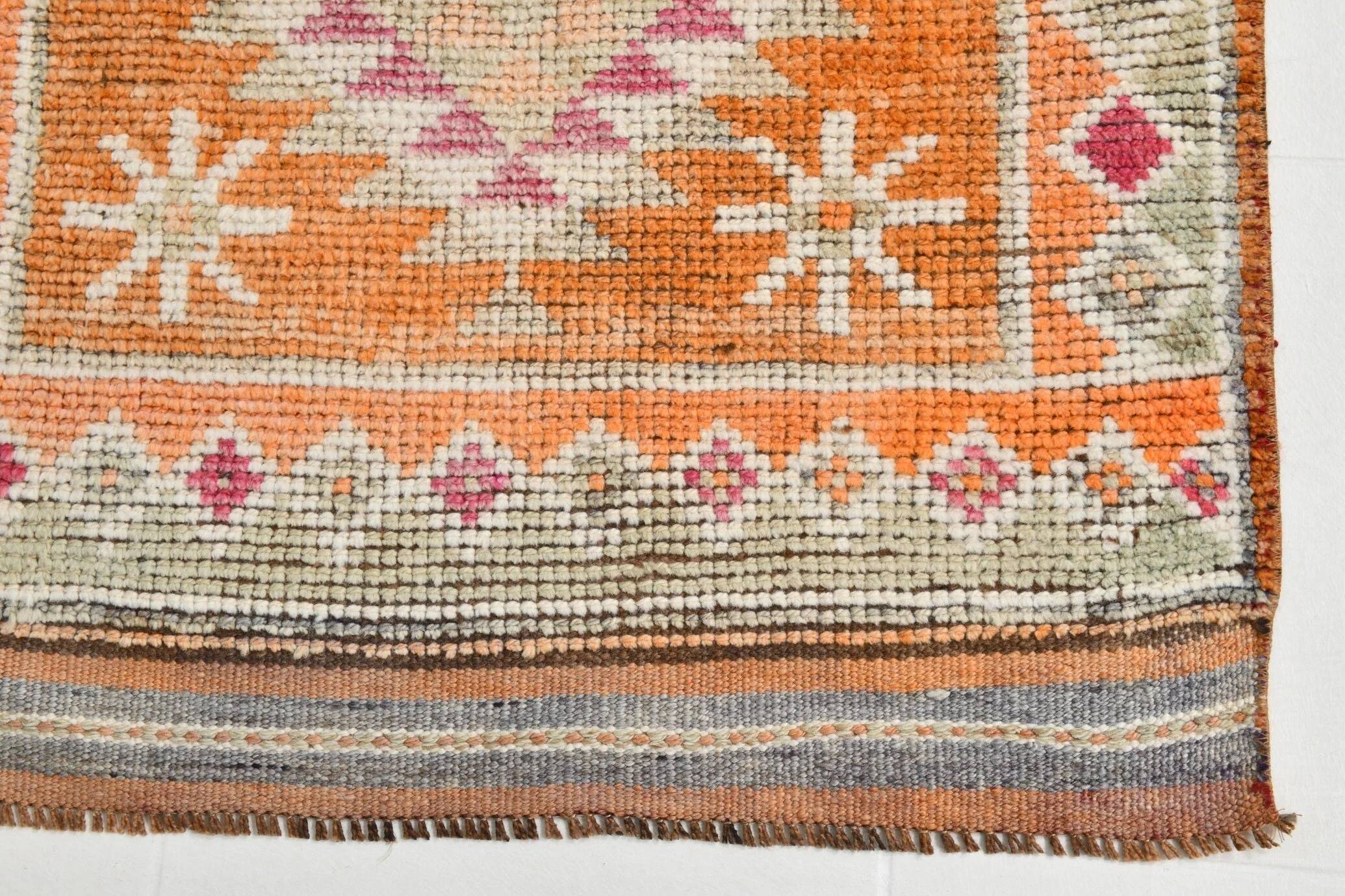 Turkish vintage Herki rug 2'10" x 12'10"