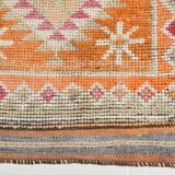 Turkish vintage Herki rug 2'10" x 12'10"