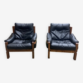 Pierre Chapo Pair of S15 armchairs - 1978