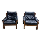 Pierre Chapo Pair of S15 armchairs - 1978