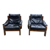 Pierre Chapo Paire de fauteuils S15 -  1978