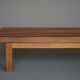 XL slatted teak bench from the 1960s
