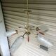 Vintage 5-light chandelier, 50's