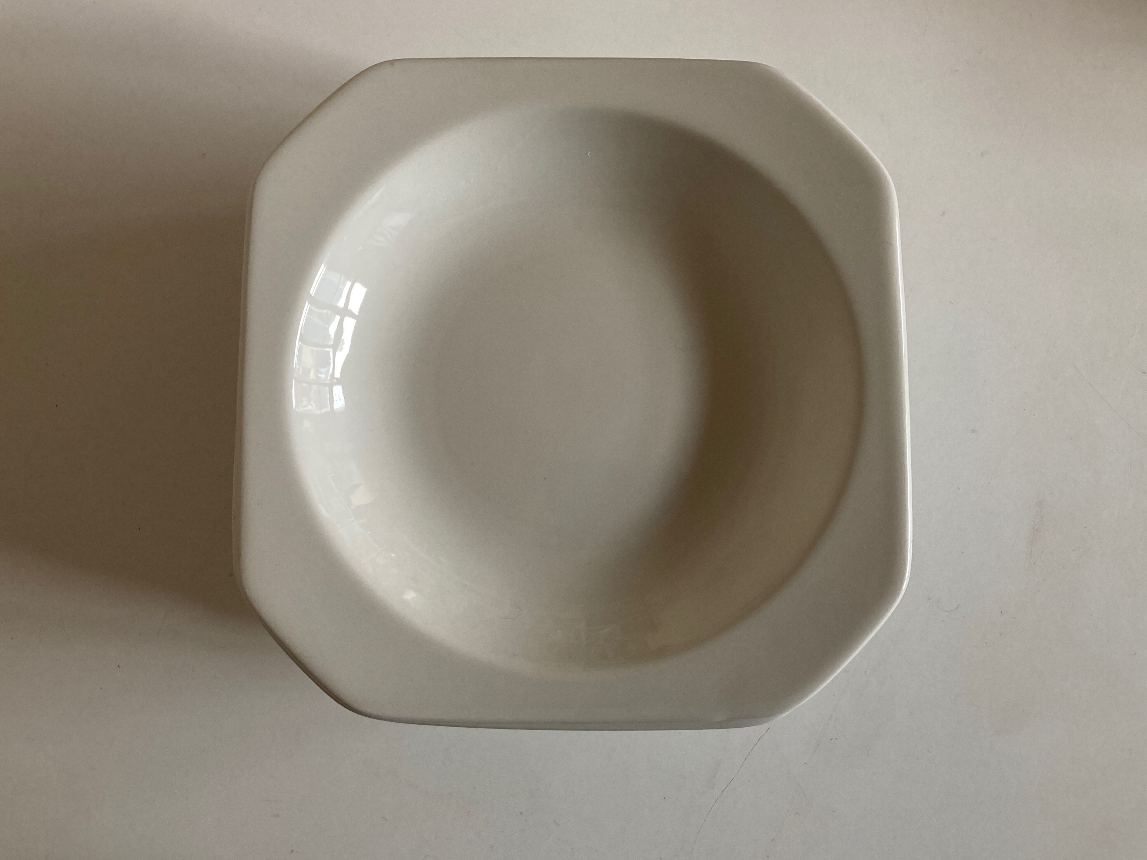 Set of 6 Scandinavian octagonal deep plates from the 1970s.