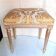 Tabouret Piano bois or empire restauration tapissière XIX