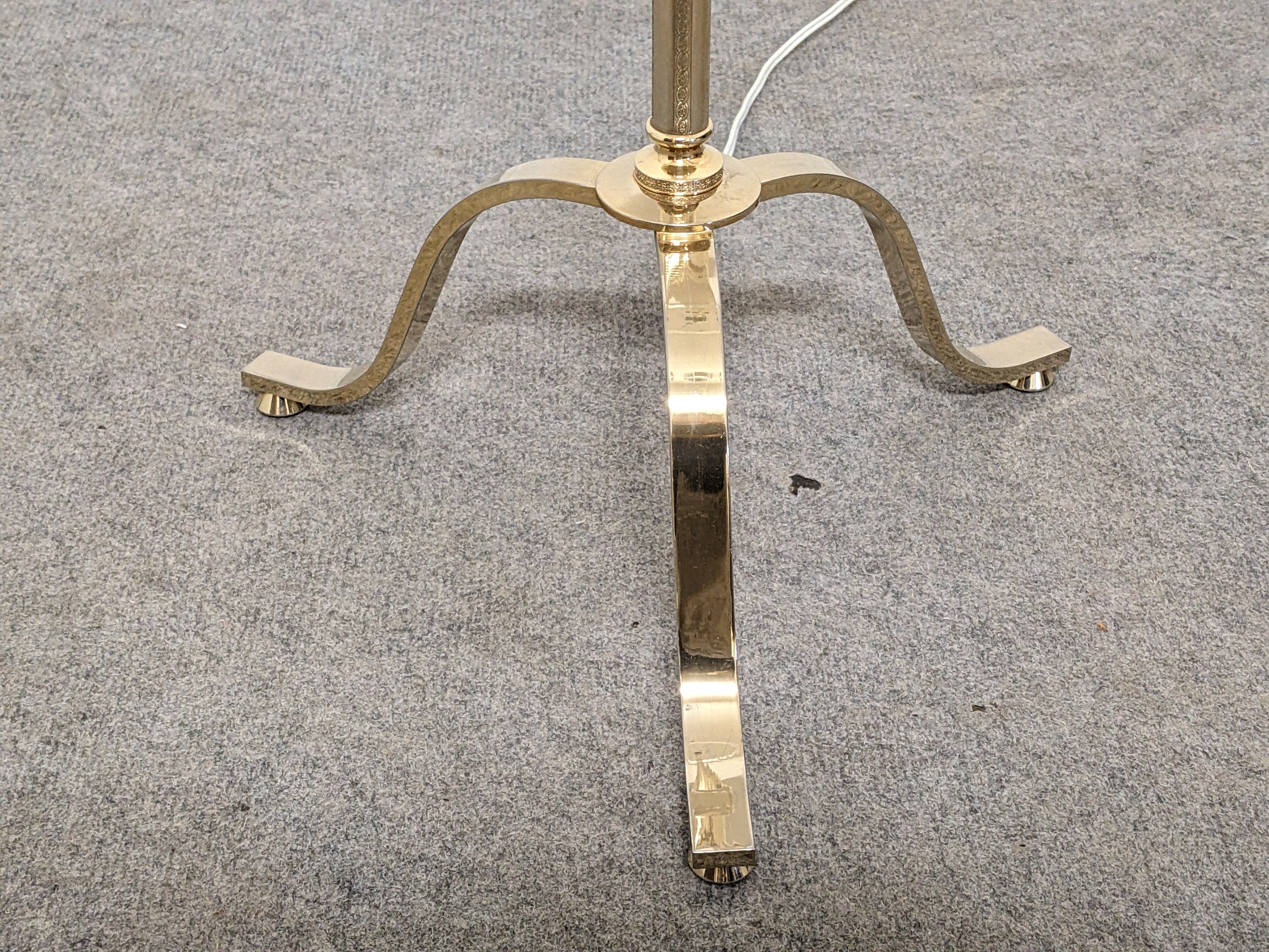 Brass tripod floor lamp from the 50s/60s