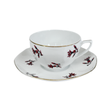 Art-Deco cup and saucer, Viktoria Czechoslovakia, 1920s