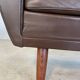 Vintage retro danish mid-century g. thams 2 person sofa in coco leather 60s