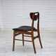 1960s, Danish design, set of 4 reupholstered dining chairs.