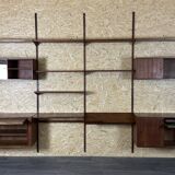 60s 70s teak wall shelf Wall Unit Kai Kristiansen for FM Møbler Denmark