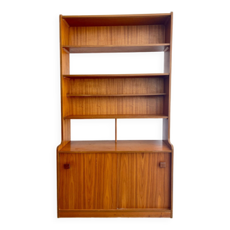 Vintage Teak Wall Unit with Shelves