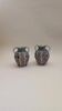 Paire de vases en faïence ajourée émaillée, Italie